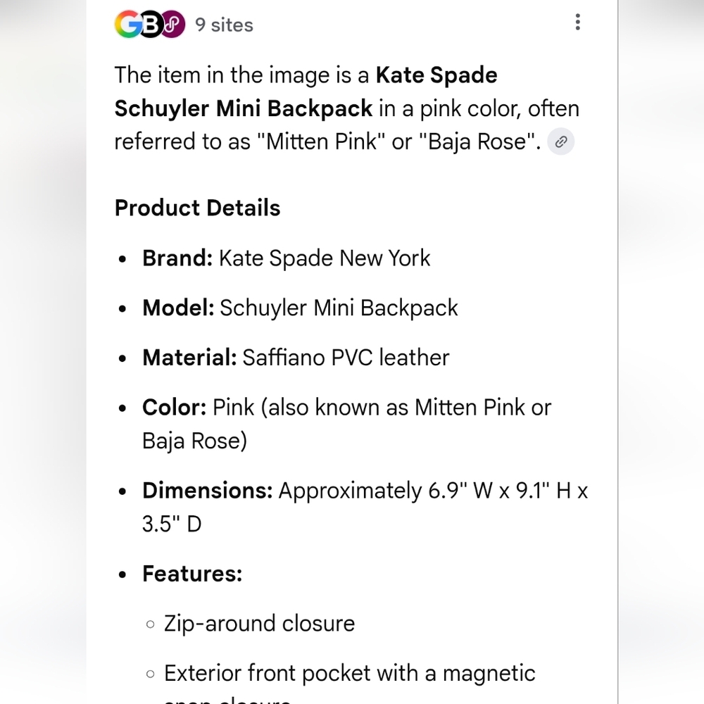 kate spade Pink Backpack - Picture 8 of 8